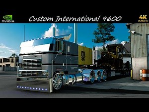 *Custom International 9600* Volvo Grader Haul Barstow to Bakersfield*JBX2/TAA Combo* ATS 4K 1.57