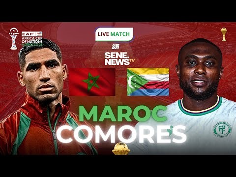 DIRECT : MAROC 🇲🇦 vs COMORES 🇰🇲, SUIVEZ LE PREMIER MATCH DE LA CAN 2025 EN DIRECT COMMENTÉ