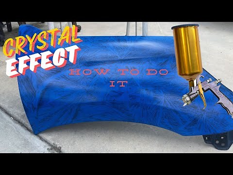 Tutorial How to Make Crystal fx - Crystal pattern painting method Custom paint candy painting
