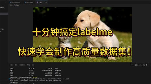 快速上手labelme！十分钟学会制作语义分割与目标检测数据集！ -人工智能/机器学习/深度学习