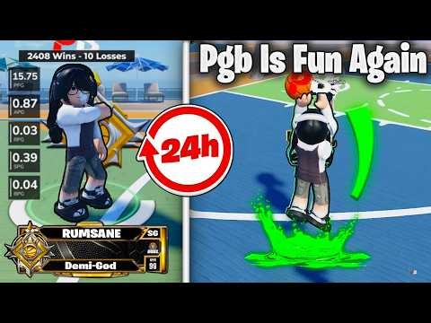 Spending 24 Hours On Playground Basketball SEASON 3 Update And It's FUN Again