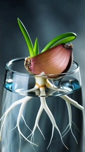 Chumbakiye Title (Click-baity): Sirf Ek Glass Paani Mein Ugayein Lehsun! 🧄🌱 #Shorts