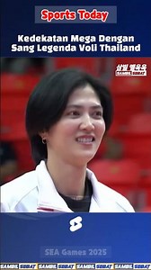 WOW‼️Kedekatan Mega Dengan Legenda Voli Putri Thailand⁉️#megawatihangestri #timnasvoli #redsparks