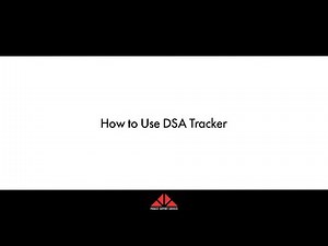 How To Use DSA Tracker