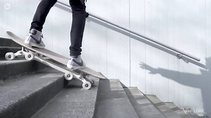 This skateboard is designed for going down stairs. | New York Magazine