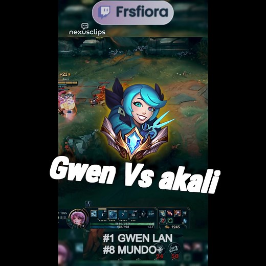 Gwen Vs Akali League of legends | FRS Fiora