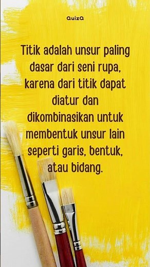 Unsur seni rupa #sbdp #kuis #senirupa