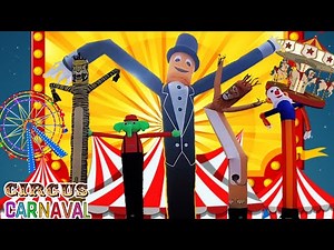 Inflatable Man Air Dancers Circus Carnival Show!🎡