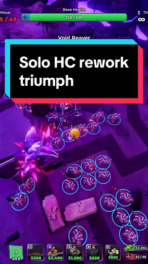 Solo HC Rework Strategy Tower Defense Simulator (TDS)