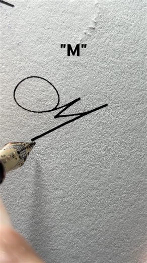❤️How to Sign Latter "M"?❤️#signature #handwriting #alphabet #name