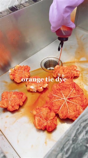 Tie Dye Tutorial: Rust Orange Clothes Dyeing Process