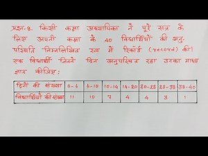 class 10 maths chapter 14 exercise 14.1 question 8 in hindi