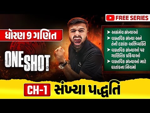 Complete Std 9 Maths Ch 1 in ONE SHOT | Ganit Full Chapter Revision | Gujarat Board 2025