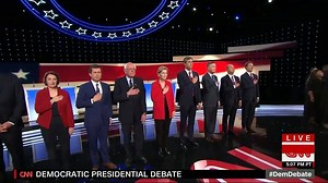 153K views · 95 reactions | The first night of CNN's 2020 Democratic debates just kicked off. Watch tonight's 10 candidates take the stage and the singing of the National Anthem. Latest updates: https://cnn.it/313T2xU | CNN Replay | Facebook