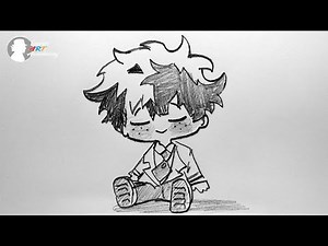 How to Draw This Chibi Cute Anime Boy Step by Step