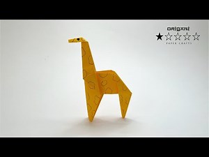 Paper Giraffe - Easy Origami Tutorial ★☆☆☆☆