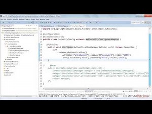 Secure Your Spring-Based Applications: Web Security Java Configuration | packtpub.com