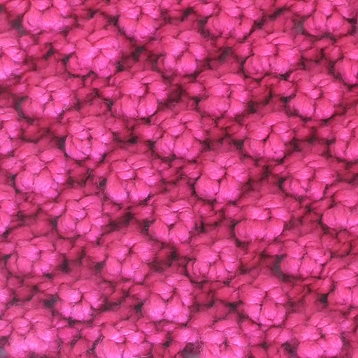 Raspberry Knit Stitch Pattern