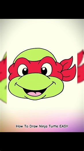 How To Draw Ninja Turtle EASY #cartoondrawing #drawing #drawingtutorial #howtodraw #fyp
