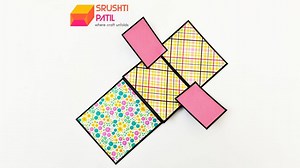 Learn pop up card in just 5 minutes. Make one for your loved one's, valentine day is coming soon. #SlidePopUpCard #DIY #SrushtiPatil | Srushti Patil