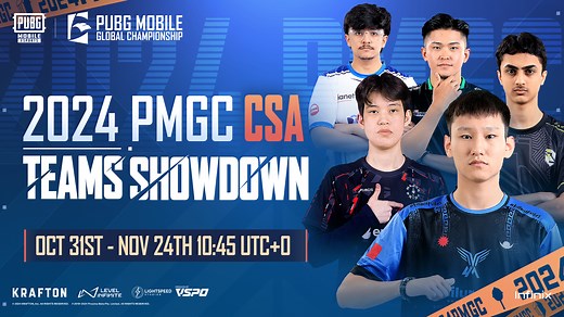 13K views · 214 reactions |  CSA teams are all set to dominate PMGC! 朗 Who will lead CSA to success?  Stay tuned for the 2024 PMGC League from Oct 31 to Nov 24.  Download PUBG MOBILE now: https://pubgmobile.live/24pmgcfb #PUBGMOBILE #PUBGMOBILEESPORTS #PMGC #PMGC2024 | PUBG MOBILE Esports | Facebook