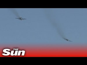 Russian Su-25 fighter jets 'blow up Ukrainian facility and equipment'