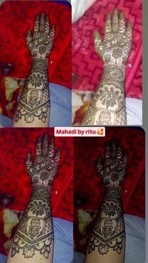 easy braidal mahadi design 🥰agar design achhi lage to like kre🙏🙏