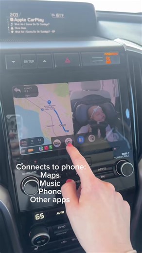 I can drive looking at my little one without stressing the whole time. Real movements that I get to monitor. Game changer. We’ve done 2 trips over 10 hours long each and I felt confident that she was okay because I could see her. This has been my most used and most appreciated gift postpartum. If you’re looking for a sign to get it. Do it. You won’t regret it. @OTTOCAST @OTTOCAST US #carmonitor #camera #babycamera #carplay #CapCut