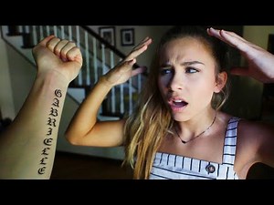 FAKE TATTOO PRANK ON MY GIRLFRIEND!! (Tattooing My Girlfriend’s Name)
