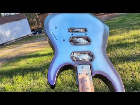 Testing Mica Powders on a Full Guitar Body - 3/14/26