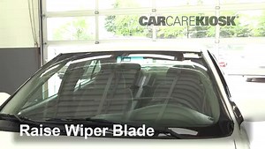 Front Windshield Wiper Blade Change: 2001 Oldsmobile Alero GL 2.4L 4 Cyl. Sedan (4 Door)