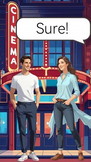 At the Cinema in English – Easy Short Dialogue! #englishforbeginners #speakingeveryday