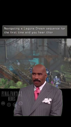 No idea what's going on but this slaps . . . . . . . . . . . . . . . . #finalfantasy #ffv #ffvi #ffvii #ffviii #ffix #ffx #ffxi #ffxii #ffxiii #ffxiv #ffxv #ffxvi #finalfantasymemes #rpg #playstation #memes #memestagram #squareenix #dissidia | Final Fantasy Memes