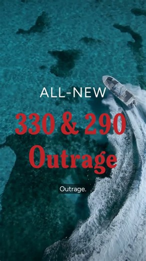 Boston Whaler on Instagram: "The wait is over. Introducing the ALL-NEW 330 and 290 Outrage. Two new models. One bold next chapter. Featuring our innovative WhalerStep Hull Technology, these models deliver next-level performance and confidence—so you can go farther, with total peace of mind. ▶️ Explore the full walkthrough of the 330 Outrage (available now) on our website or YouTube. 🔔 Sign up to learn more about the 290 Outrage, available to order late 2026. More info at the links in our bio ⬆️