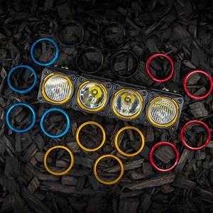 KC HiLiTES Tacoma 10-Inch FLEX ERA LED Light Bar Bezel Kit; Gold 30578  - Free Shipping