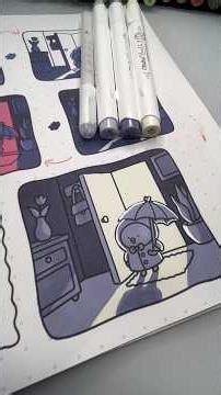 A play with dark, shadow and light #coloring #coloringtutorial