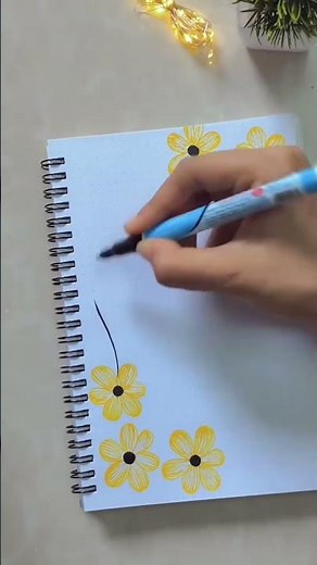 Easy Project Cover Page Design with Acrylic Markers | Creative School Project Idea 🎨✨#viral