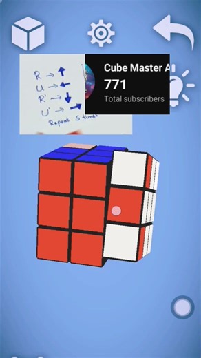 How to solve a cube in RURU algorithm#cubingchallenges#rubikscube ‪@KingofCubers‬ ‪@CubeMonster‬