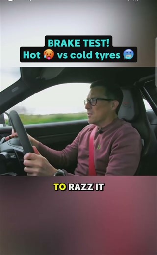 BRAKE TEST!Hot & vs cold tyres