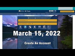 BC Parks Reservations (NEW SYSTEM)