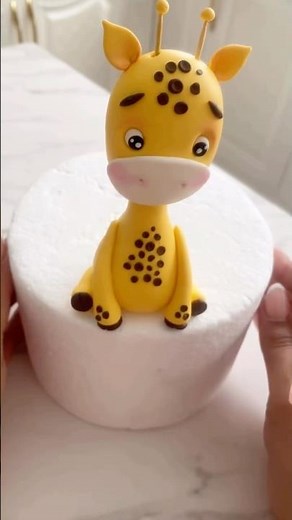 How to make fondant giraffe, easy step by step tutorial