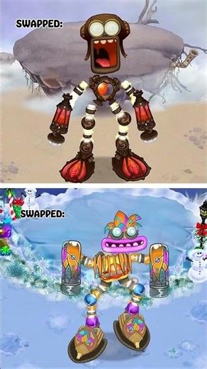 Epic Swapped Wubbox on Air Island Vs Cold Island | My Singing Monsters