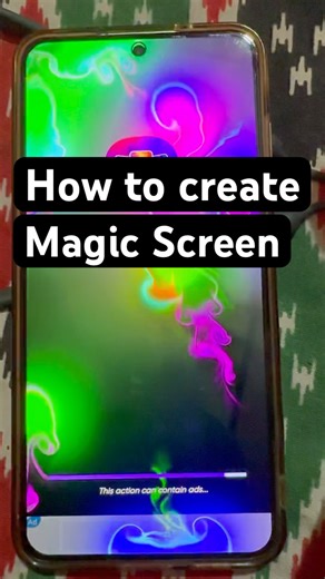 How to create magic screen of your mobile #magicscreen #magicviralvideo #shorts