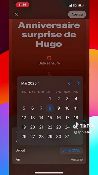 Créer des invitations sur iCloud pour votre évènement