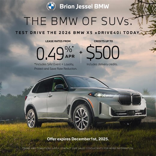 The BMW of SUVs Year - End Offers Are Here! Experience luxury, innovation, and power now with lease rates from 0.49% APR and credits up to $15,000 on select 2025–2026 BMW models. ✨ Exclusive savings. Limited availability. 📍 Brian Jessel BMW, 2311 Boundary Rd, Vancouver 📞 604-222-7788 👉 Book your test drive today before December 1st. #BrianJesselBMW #BMWCanada #LuxuryForLess #BMWDeals #VancouverBMW | Brian Jessel BMW