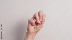 How To Sign The Letter M Using American Sign Language - close up