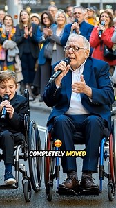 2.5K views · 63 reactions | You have to see this!  A grandfather and his grandson, both in wheelchairs, start singing outside, their voices filled with passion and strength. As their song fills the air, the crowd grows, completely moved by their bond and talent. But what happens next makes this moment even more unforgettable! ❤️ 퐖퐚퐭퐜퐡 퐭퐡퐞 퐟퐮퐥퐥 퐬퐭퐨퐫퐲 퐢퐧 퐭퐡퐞 퐜퐨퐦퐦퐞퐧퐭퐬 | Animal World | Facebook