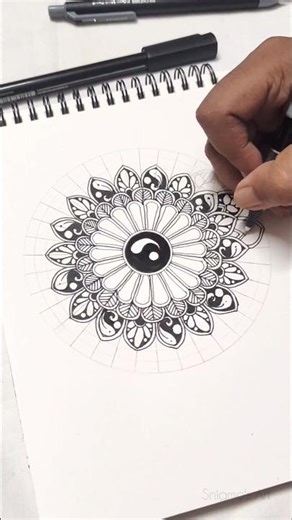 👋🏻Mandala Art for Beginners❤️#art #mandala #trending #viral #youtubeshorts #fyp #shorts #subscribe