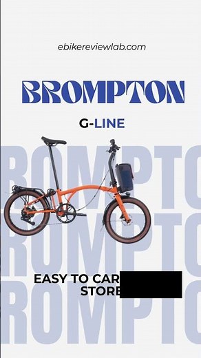 Best Folding eBike? Brompton Electric G-Line Review! #shorts