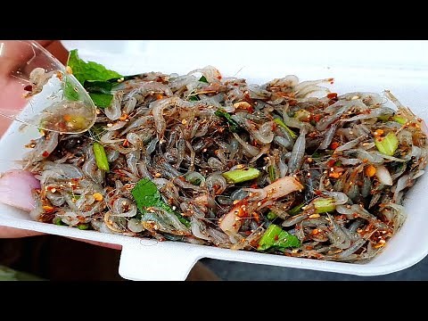 Eating Live Dancing Shrimps (Goong Ten) in Bangkok